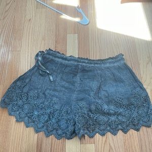 Free People lace grey short size 12